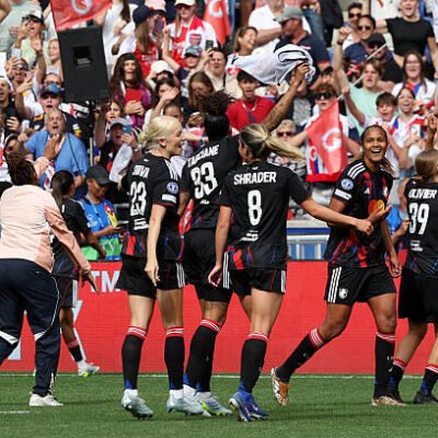OL Lyonnes overturn Arsenal's first-leg advantage with a 3-1 second-leg victory at Groupama Stadium, progressing 4-3 on aggregate to reach the Oslo final.