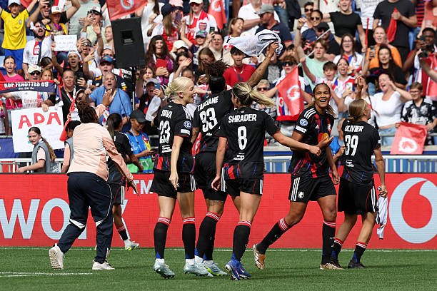 OL Lyonnes overturn Arsenal's first-leg advantage with a 3-1 second-leg victory at Groupama Stadium, progressing 4-3 on aggregate to reach the Oslo final.